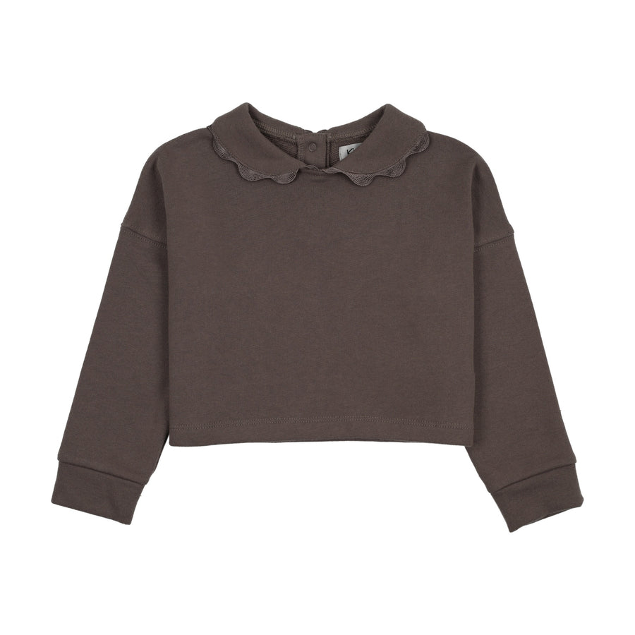 Kin Kin Trimmed Collar sweatshirt ( Sz 2 - 12)