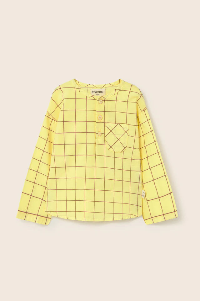 Little Cozmo Plaid Poplin Long Sleeve Baby Shirt ( Sz 12m - 24m )