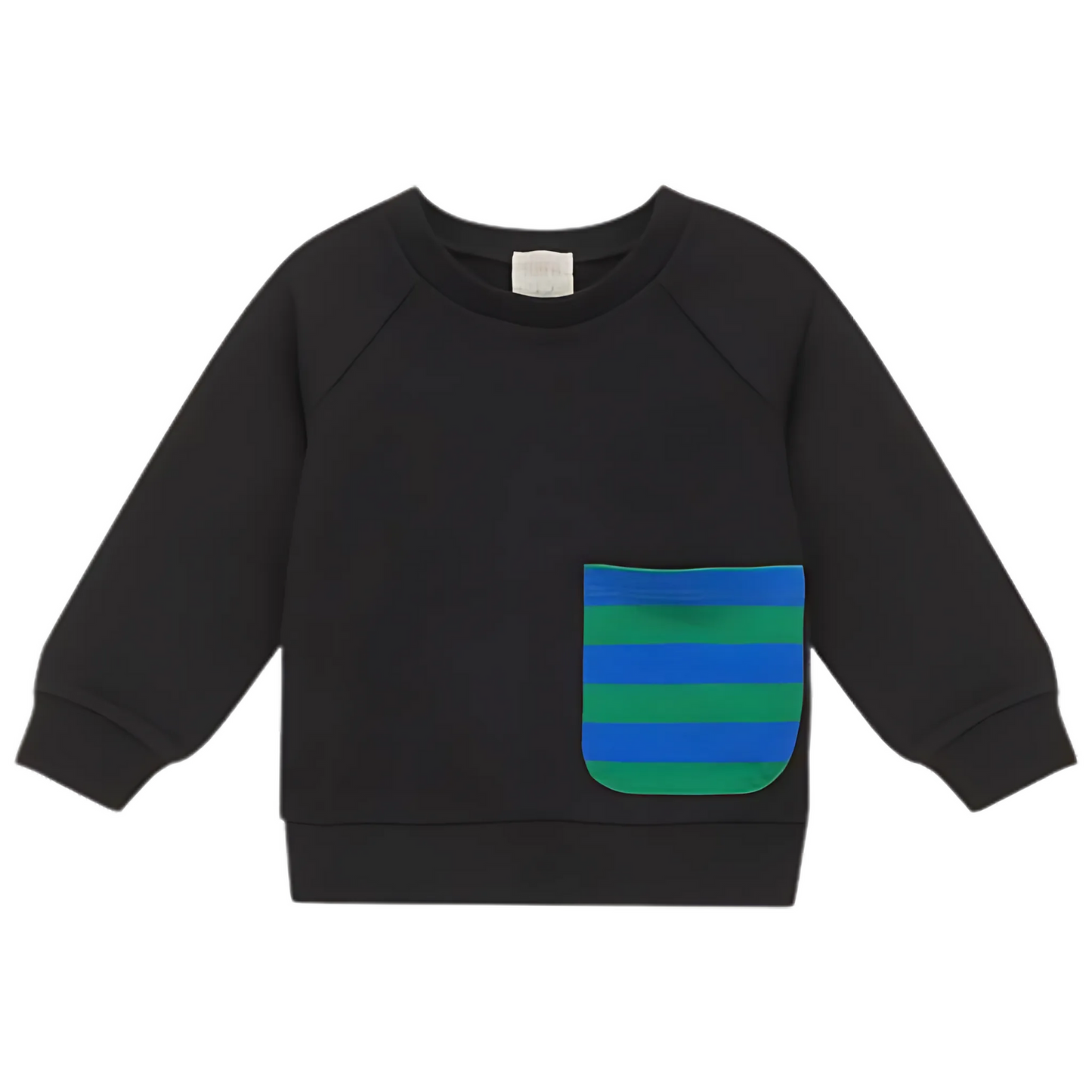 Mini P striped pocket sweat (SZ 18m-12yr)