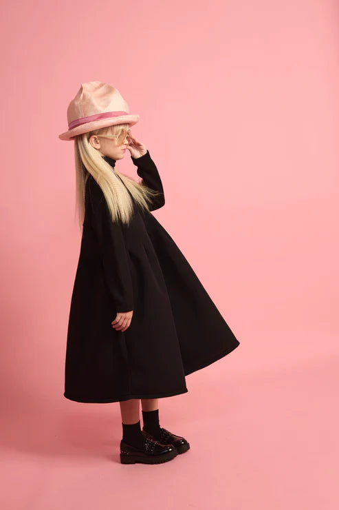 Little Creative neoprene turtleneck dress (SZ 6yr-XS)