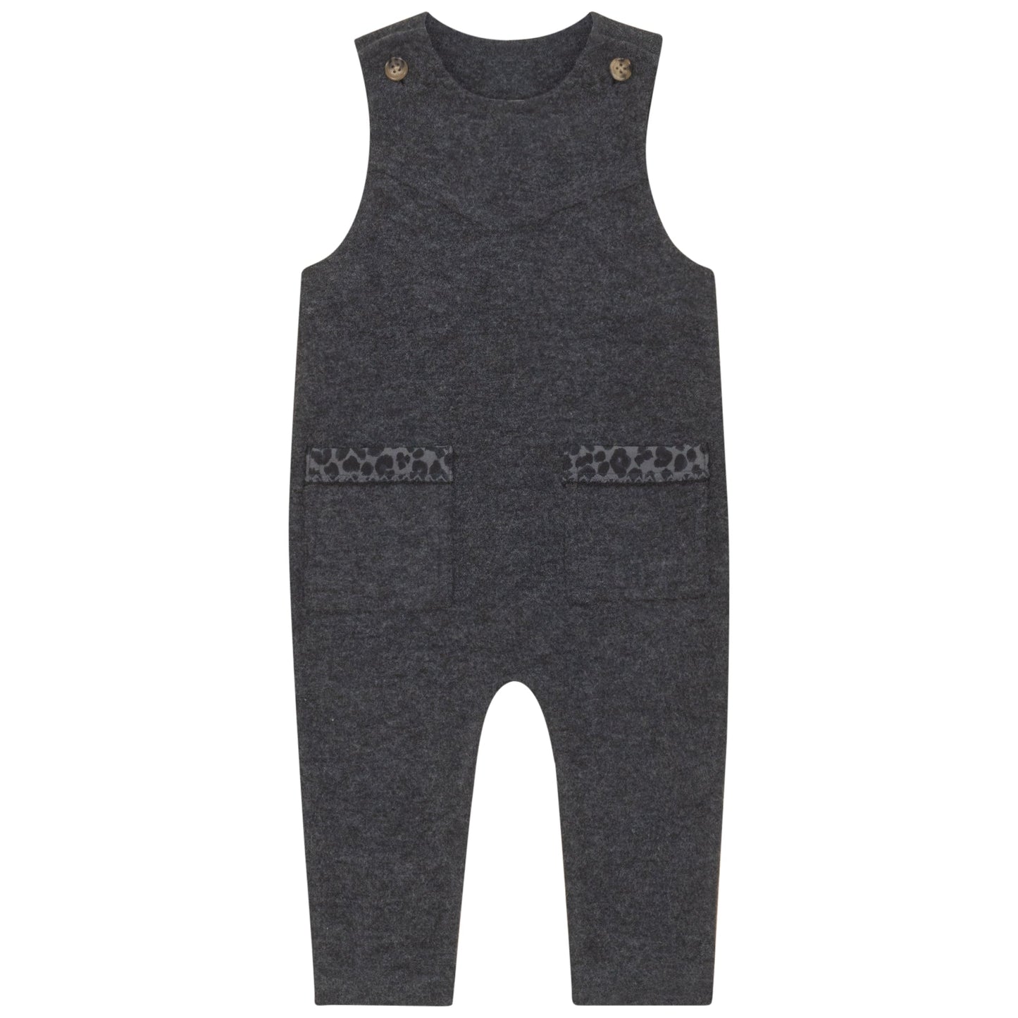 Pompomme6544 printed detail romper (SZ 12-24m)