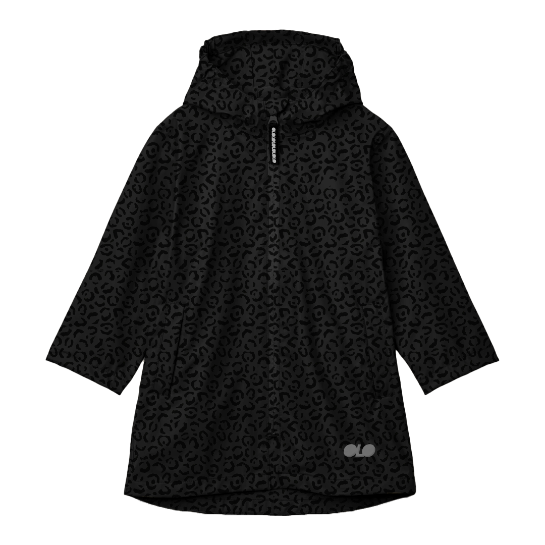 OLO Raincoat leopard black (3-16)