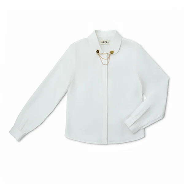 Bonjour teen heart charm shirt ( sz 12 - 24 )