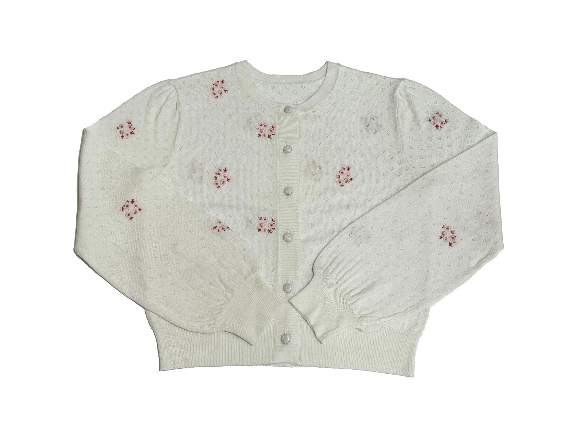 Kipp White Loretta Cardigan ( Sz 8 - 16 )