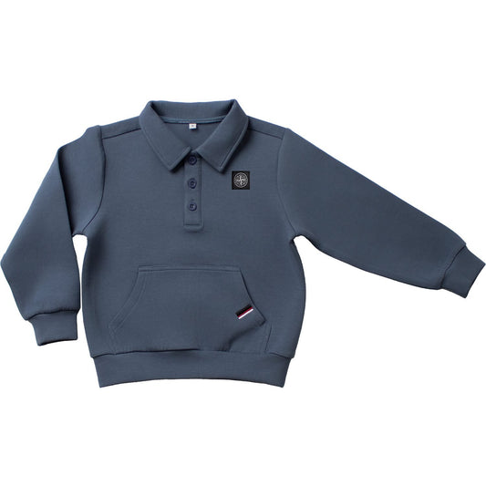 Tiny Too Scuba polo blue ( Sz 4- 10 )