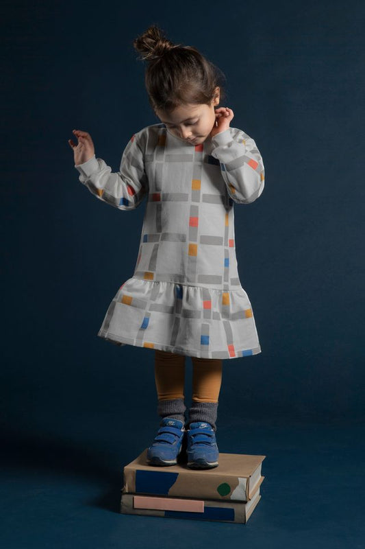 Babyclic books print dress (SZ 24m-10yr)