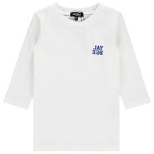 JAY BEE white tee ( sz 5y - 16 )