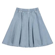 JAY BEE denim panel skirt ( sz 3y - 16y )