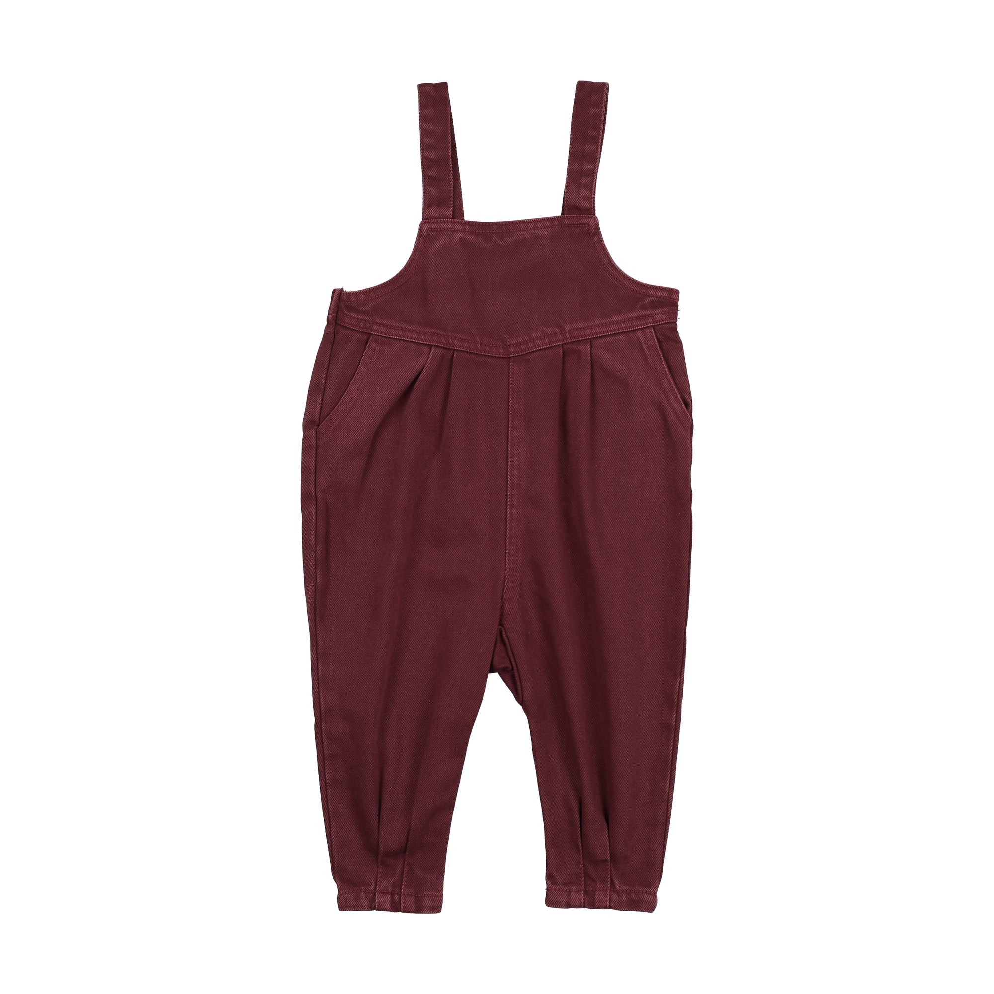 KIN+KIN Baby Overall - Washed Burgundy (12M-4Y)