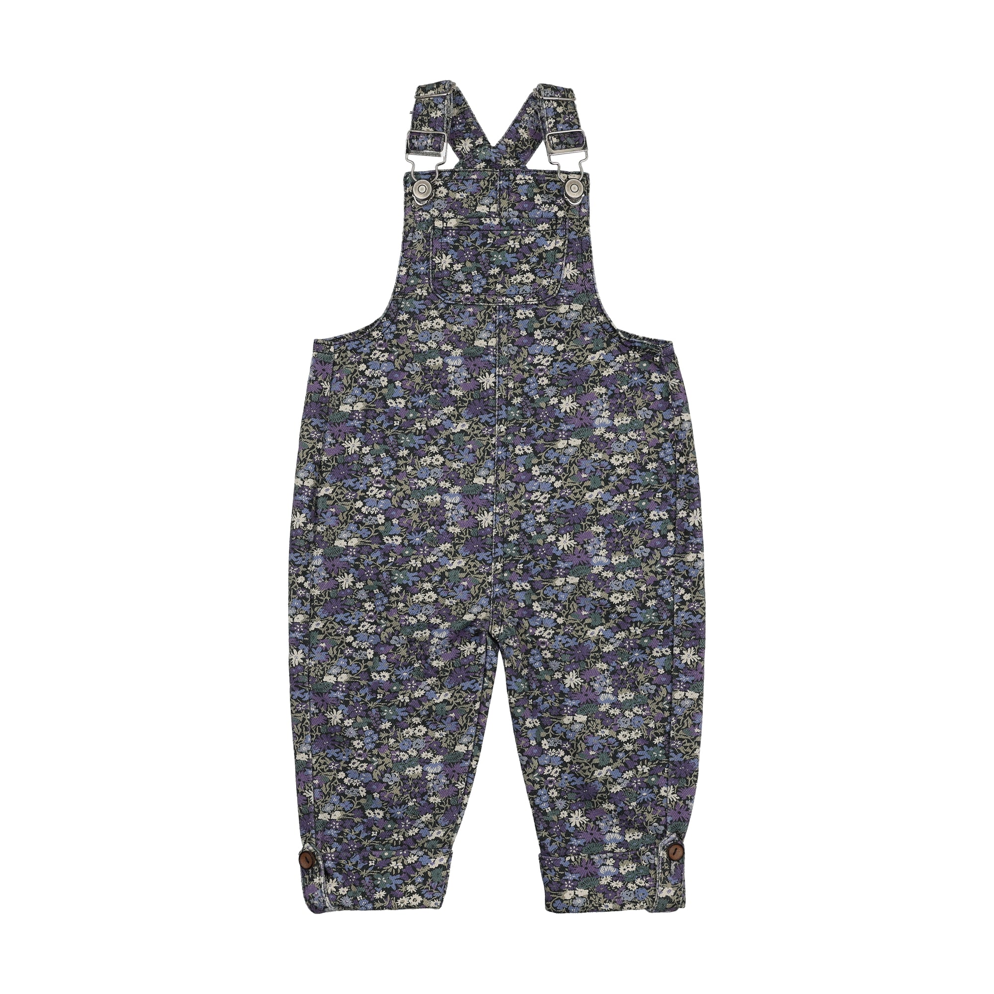 Farren and Me Denim Overall - Navy Liberty Print (9M-3Y)