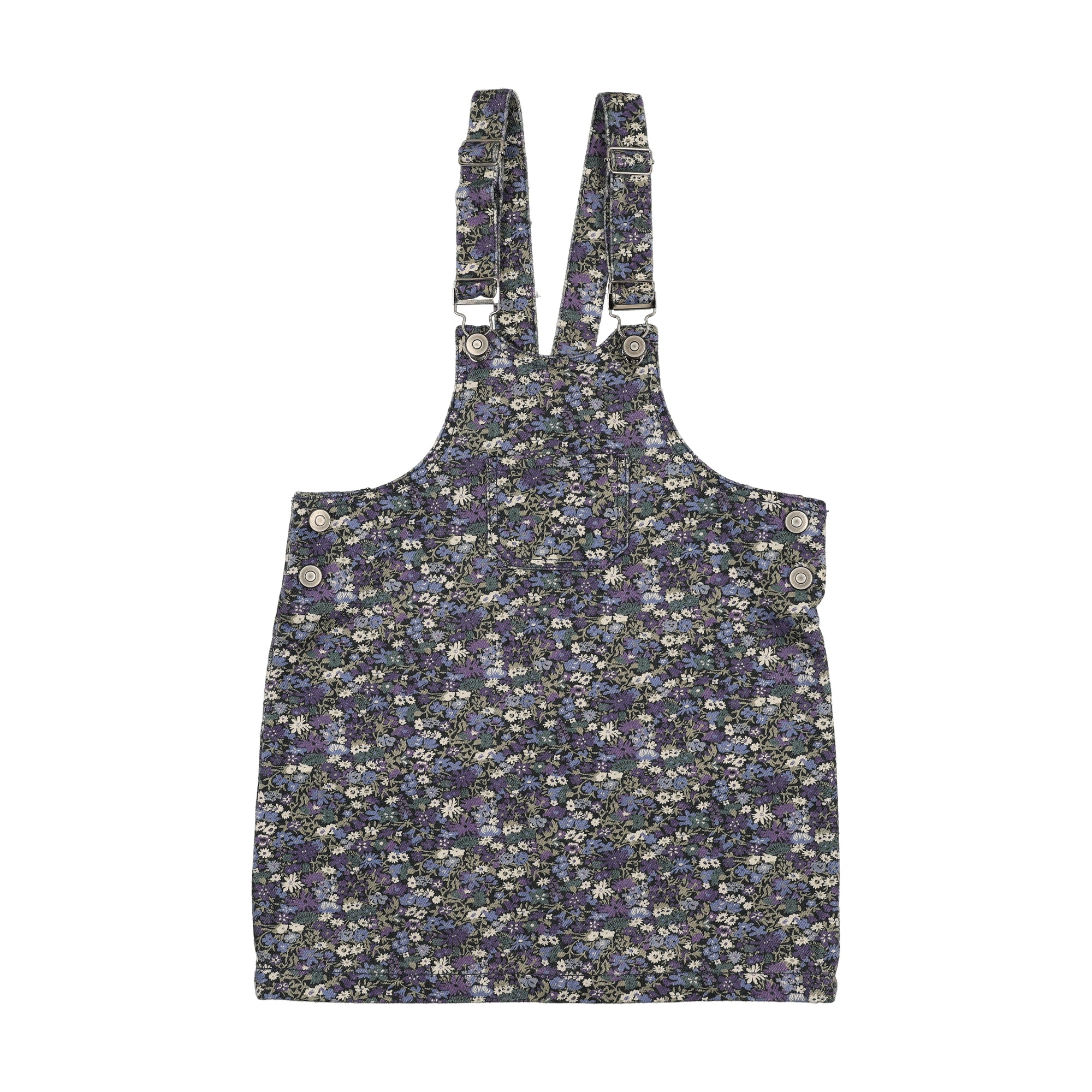 Farren and Me Denim Jumper - Navy Liberty Print (2Y-12Y)