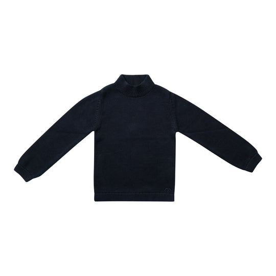 Numu Basic Knit Mockneck - Navy (2Y-16Y)