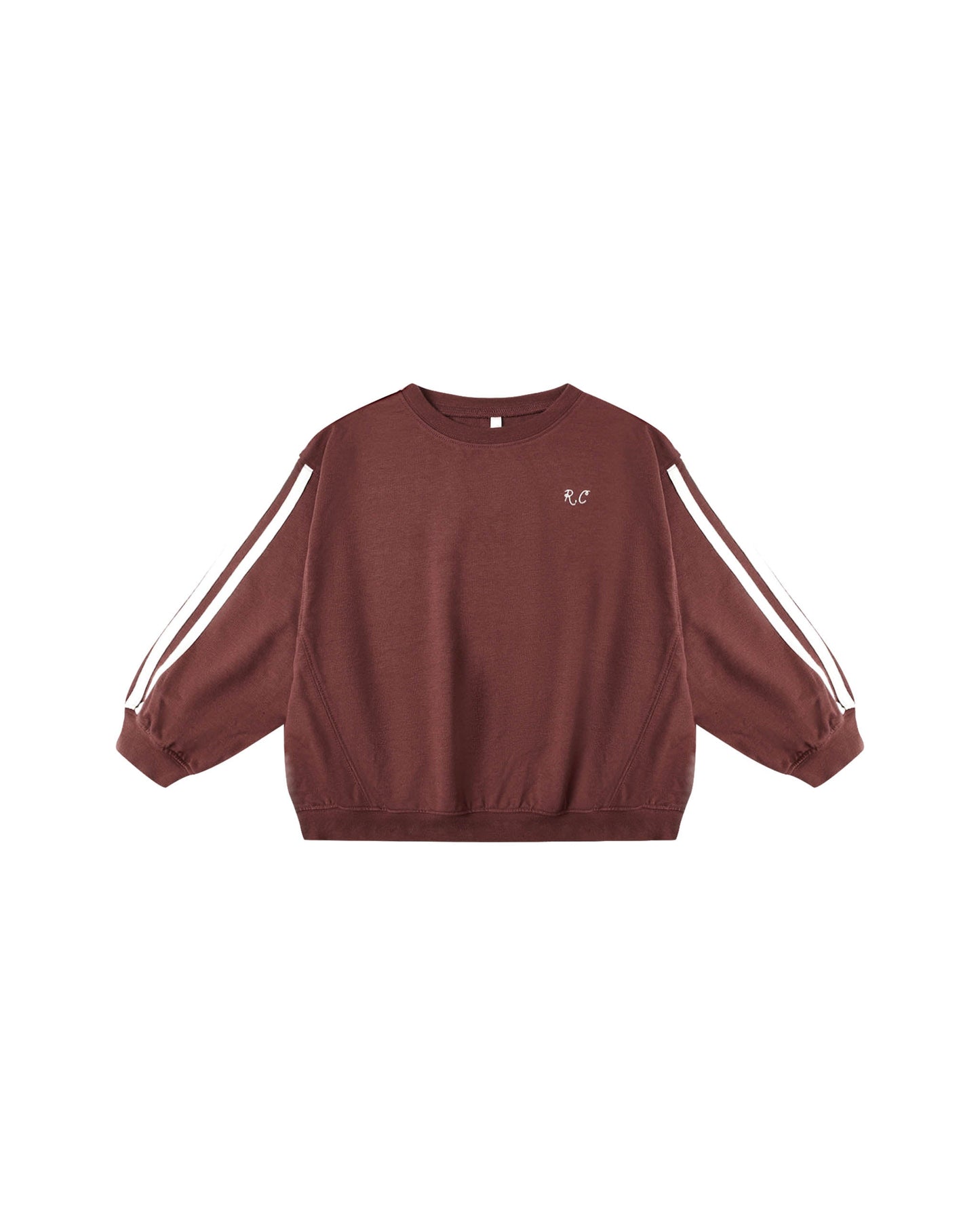 Rylee Cru599 burgundy oversized sweat (SZ 6m-8yr)