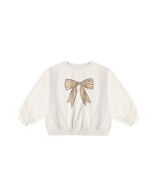 Rylee Cru599 oversized bow sweat (SZ 12m-8yr)